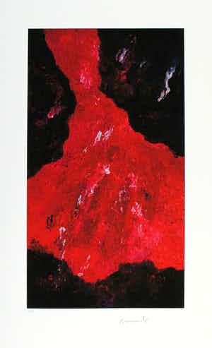 Armando - Handgesigneerde giclee: Rode Mantel verkocht voor € 129!