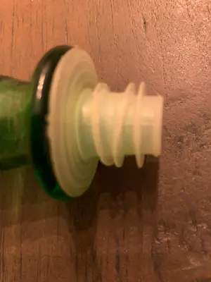 Empoli Glas - Vintage dimpled green kristallen wijnkaart, Empoli ‘Genie’ bottle. kopen? Bied vanaf 55!