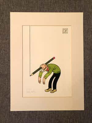 Joost Swarte - Potlood verkocht voor € 35!