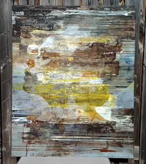 Edo Kaaij - acryl op doek: breath kopen? Bied vanaf 1999!