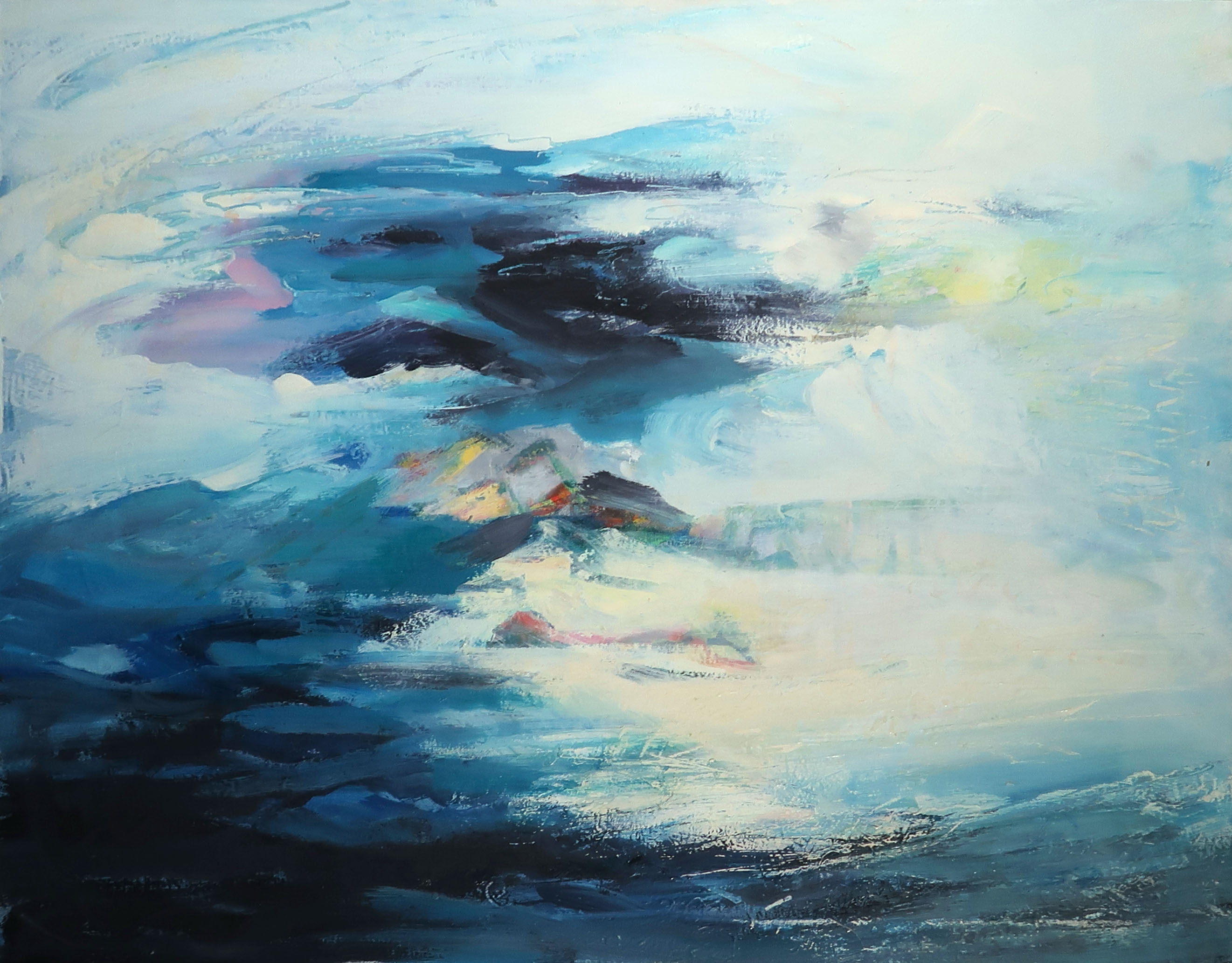 Anneke de Vlaming - Olieverf op doek, Zonder titel - Ingelijst (Groot) kopen? Bied vanaf 1!