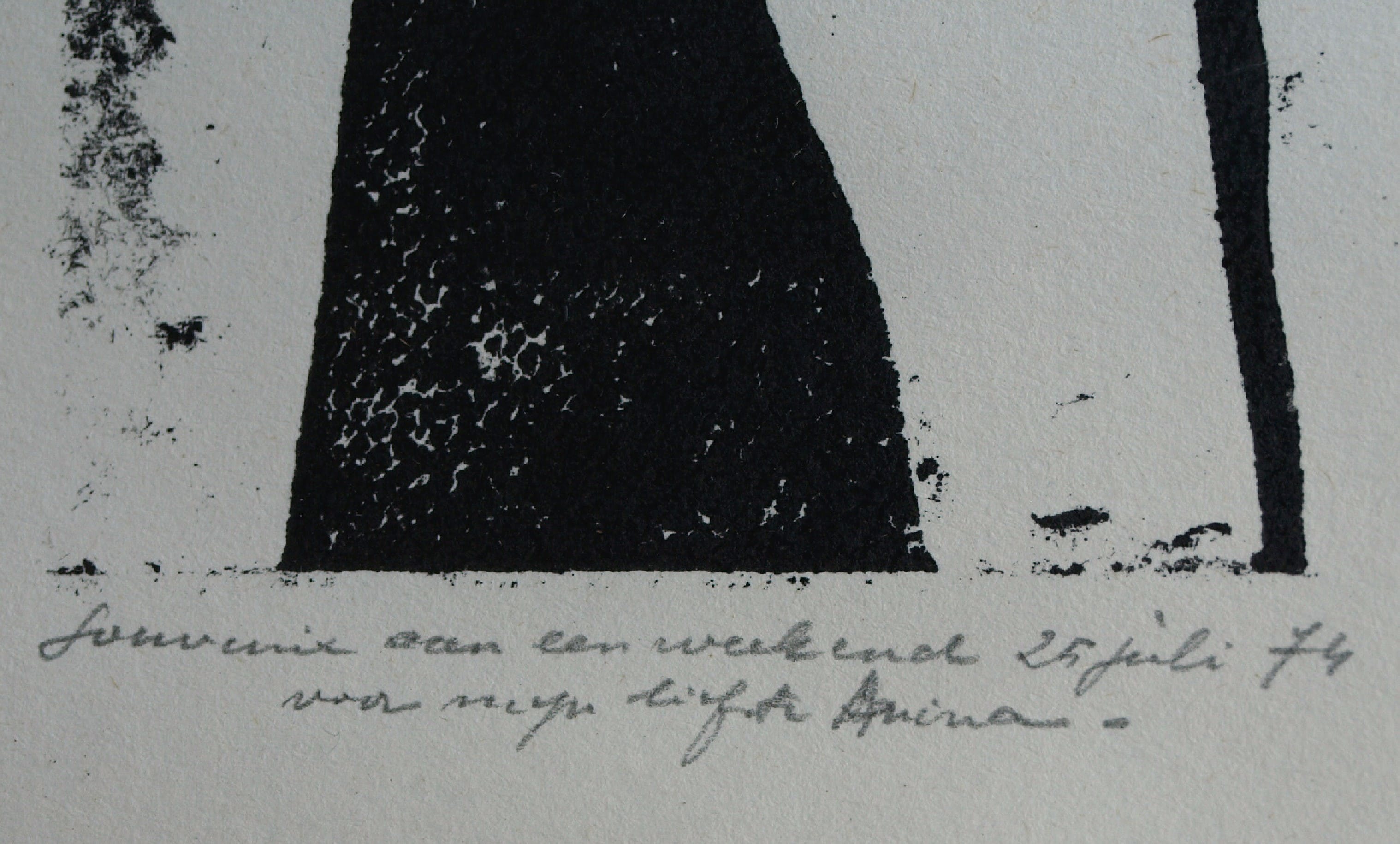 Jozef Bossaert - Kartonsnede , Kussend paar – ingelijst – 1974 kopen? Bied vanaf 15!