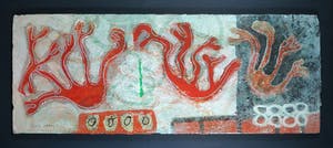 Anna Verrijt - Gemengde techniek op stevig papier, Zonder titel - Ingelijst (Groot) kopen? Bied vanaf 35!