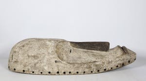 Fang - Groot houten Ngil masker met wit pigment kopen? Bied vanaf 60!