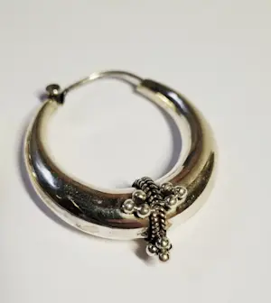 Nieuwe zilveren handgemaakte vintage etnische stijl hoepels oorbellen kopen? Bied vanaf 55!
