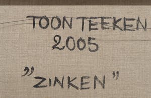 Toon Teeken - Speelse compositie getiteld Zinken kopen? Bied vanaf 400!