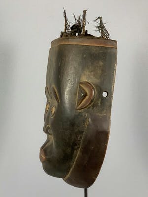 Dogon - 190210 - Old & Tribal used African Bakongo Mask - Congo. kopen? Bied vanaf 95!