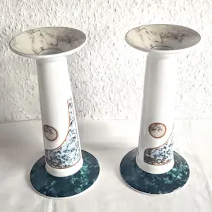 Buy Hutschenreuther - Porzellan Set (6-teilig) 2 Platten 2 Vasen 2 Kerzenständer IG BCE Jubiläum? Bid from 48!