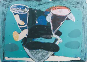 Piet Warffemius - Zeefdruk, No Words to Say - Ingelijst (zonder glasplaat) kopen? Bied vanaf 35!