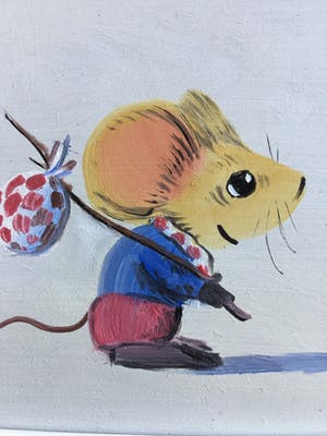 Henk Poeder - Muisje met knapzak kopen? Bied vanaf 45!