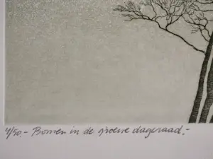 Abraham Lüttger - Bomen in de groene dageraad kopen? Bied vanaf 70!