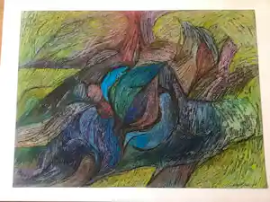 Daniel den Dikkenboer - abstracte compositie kopen? Bied vanaf 40!