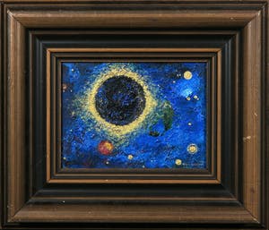 Bitia Rosendor - Acryl op board, Zonnestelsel kopen? Bied vanaf 35!