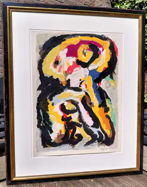 Karel Appel - Ivresse, liho (mooi ingelijst, groot!) kopen? Bied vanaf 1450!