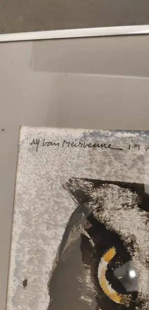 Alfons Van Meirvenne - Aquarel uil kopen? Bied vanaf 500!