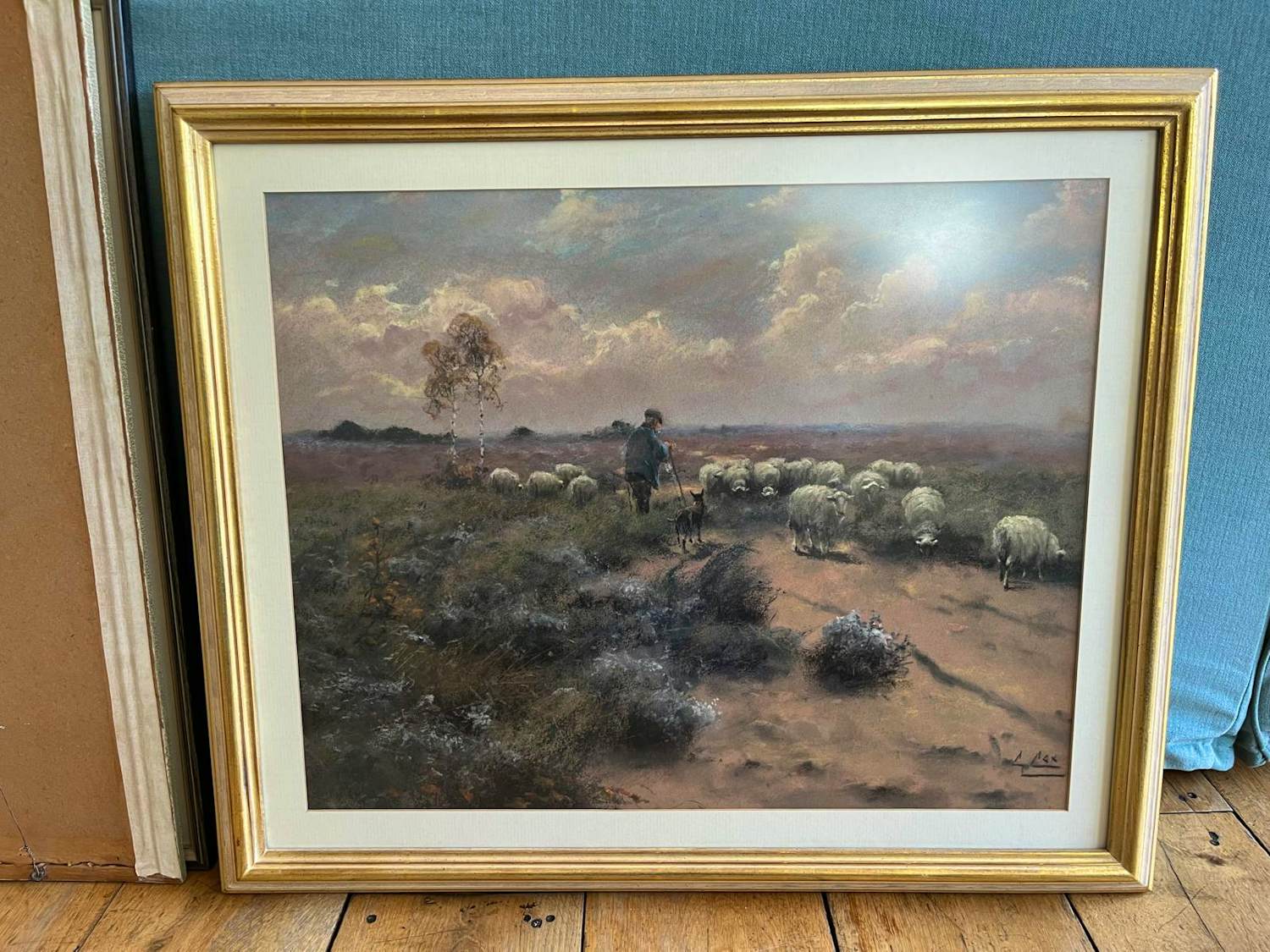 Gerard Cox (jr.) - Schaapherder met kudde op de heide kopen? Bied vanaf 100!