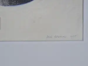 Buy Ardi Brouwer - een in 1995 gemaakt pastelkrijt "stilleven met blauwe pot" in mooie lijst? Bid from 46!