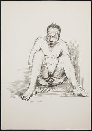 Aat Veldhoen - Rotaprint, Zittend naakt kopen? Bied vanaf 35!