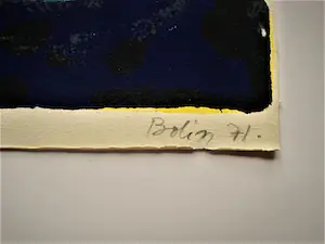 Gustave Bolin - Grote 1971 Lithografie "compositie/centrifuge" - potloodgesigneerd kopen? Bied vanaf 52!