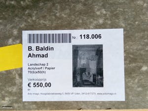 Ahmad Baldin - Landschap nr 3 - Groot ORIGINEEL werk - komt met uniek Boek. kopen? Bied vanaf 250!
