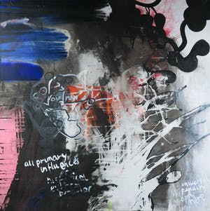 Rachid Ben Ali - Acryl op doek, Zonder titel (Groot) kopen? Bied vanaf 250!