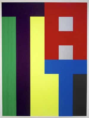 Carel Blotkamp - TAT - grote zeefdruk uit 2006 - oplage HC verkocht voor € 325!