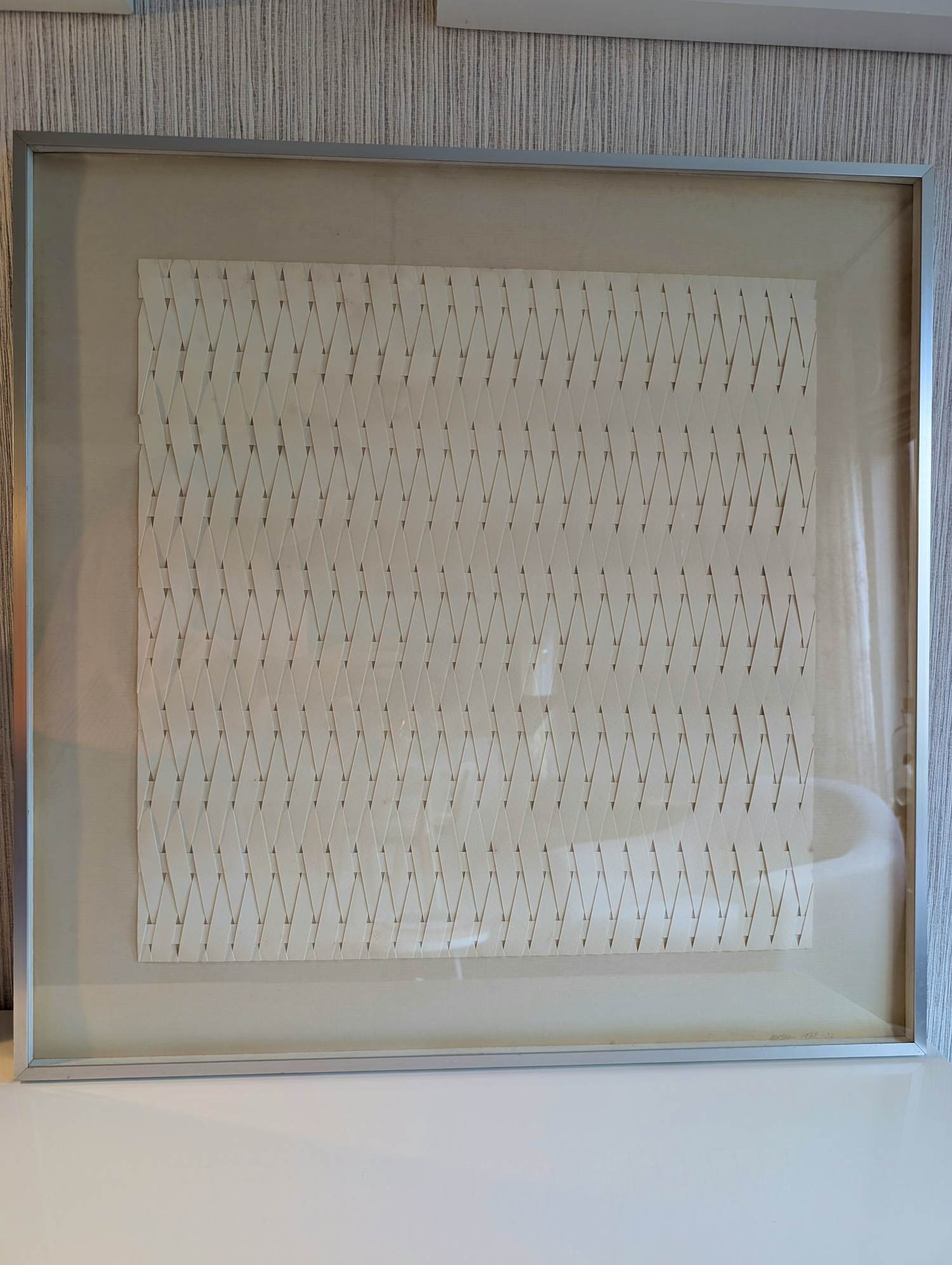 Marijke van Epen - Papier reliëf gevlochten 1978 kopen? Bied vanaf 40!