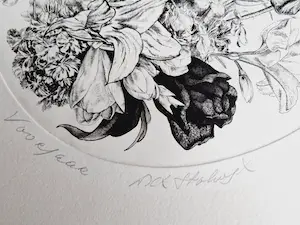 Dick Stolwijk - Grote realistische - eigen druk - Ets "Voorjaar" - potloodgesigneerd kopen? Bied vanaf 1!