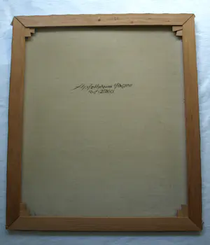 Friedrich Adolf Apfelbaum - Olieverf op doek , Romantische Tuin – 80 x 70 cm – ca. 1950 kopen? Bied vanaf 100!