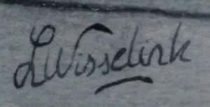 Leo Wisselink - Grote Aquarel: gezicht op de nieuwe kerk in Delft. kopen? Bied vanaf 150!