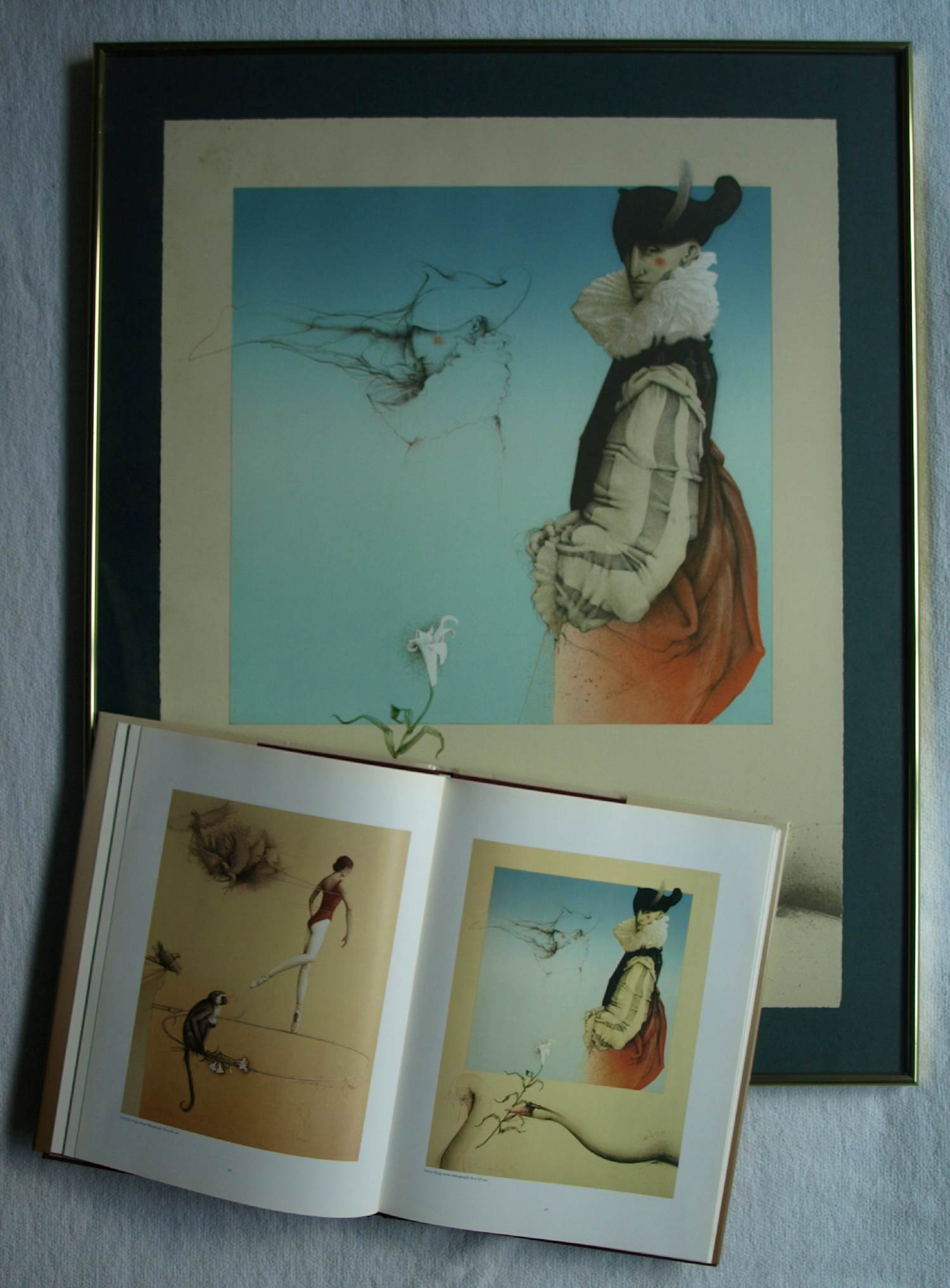 Michael Parkes - Gesigneerde en ingelijste litho ‘Swan King’ + Boek - 1982 kopen? Bied vanaf 400!
