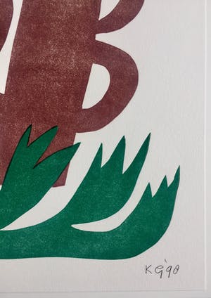 Klaas Gubbels - linosnede uit 1998 - oplage 125. kopen? Bied vanaf 175!