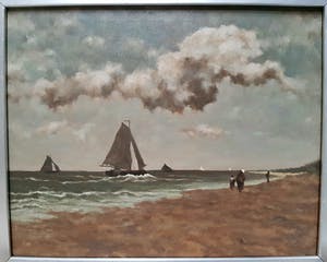 Niet of onleesbaar gesigneerd - Strand en zeegezicht kopen? Bied vanaf 1!