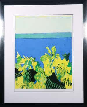 Jeroen Krabbe - Zeefdruk, View on the Andaman sea - Ingelijst verkocht voor € 80!