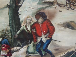 Niet of onleesbaar gesigneerd - Breugeliaans winterlanschap. kopen? Bied vanaf 1!