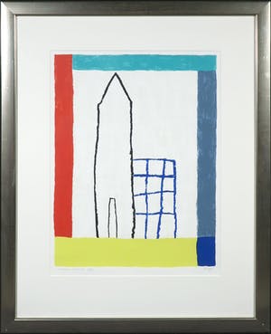 Harrie Gerritz - Zeefdruk, Zonder titel - Ingelijst kopen? Bied vanaf 1!