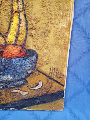 Huub Milder - Stilleven met bloemenvaas en fruitschaal kopen? Bied vanaf 25!