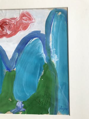 Jacques Slegers - Bergland met vogelwolk kopen? Bied vanaf 90!