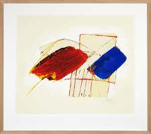 Arty Grimm - Zeefdruk, Zonder titel - Ingelijst verkocht voor € 50!