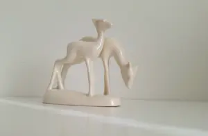 Plateelbakkerij Zuid-Holland - Art Deco, twee hertjes kopen? Bied vanaf 69!