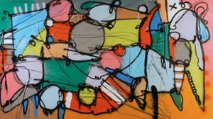 SMAEL - Gemengde techniek op doek, Bugs VI (Zeer groot) kopen? Bied vanaf 200!