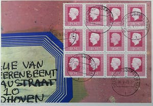 Har Sanders - Zeefdruk, Een vreemde postzegel - Ingelijst kopen? Bied vanaf 50!