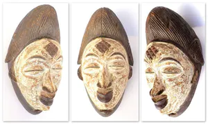 Punu - Afrikaanse Okuyi of Mukudji Punu spirit masker. kopen? Bied vanaf 1!