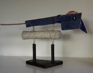 Johan Claassen - Witbuik/Blauwvogel, gemengde techniek, 1986 kopen? Bied vanaf 200!