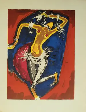 Kees van Dongen - Houtgravure 1955 - La danse de Morgane - 1001 nacht kopen? Bied vanaf 55!