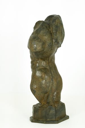 Pierre Chenet - Bronzen beeld van mannen torso - 7 kg kopen? Bied vanaf 395!