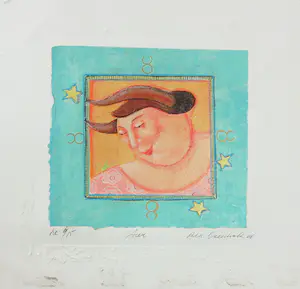 Ada Breedveld - Lot van twaalf zeefdrukken, volledige Sterrenbeelden - serie kopen? Bied vanaf 200!