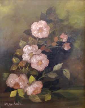 Niet of onleesbaar gesigneerd - C1892 - Bloemstilleven verkocht voor € 10!