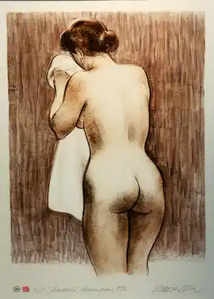 Enric Adsera Riba - Zonder titel maar met lijst! verkocht voor € 45!