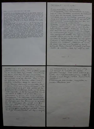 Corneille - tekening + gem. techniek + foto + handgeschreven teksten: Gustav Mahler - 1993 kopen? Bied vanaf 1495!